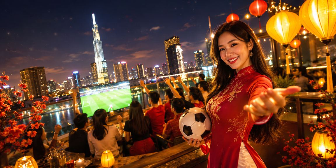 Người hâm mộ bóng đá tại TP. Hồ Chí Minh xem kết quả cược đêm lễ hội đèn lồng