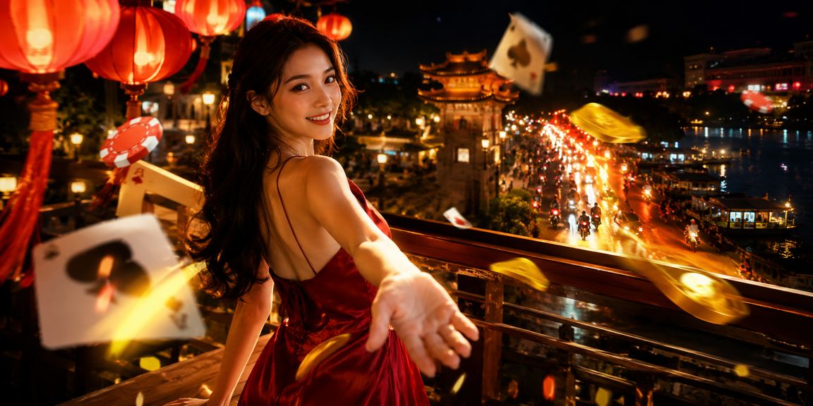 Không gian chợ đêm Huế gắn liền với trải nghiệm game bài trực tuyến và bảo mật thông tin người dùng